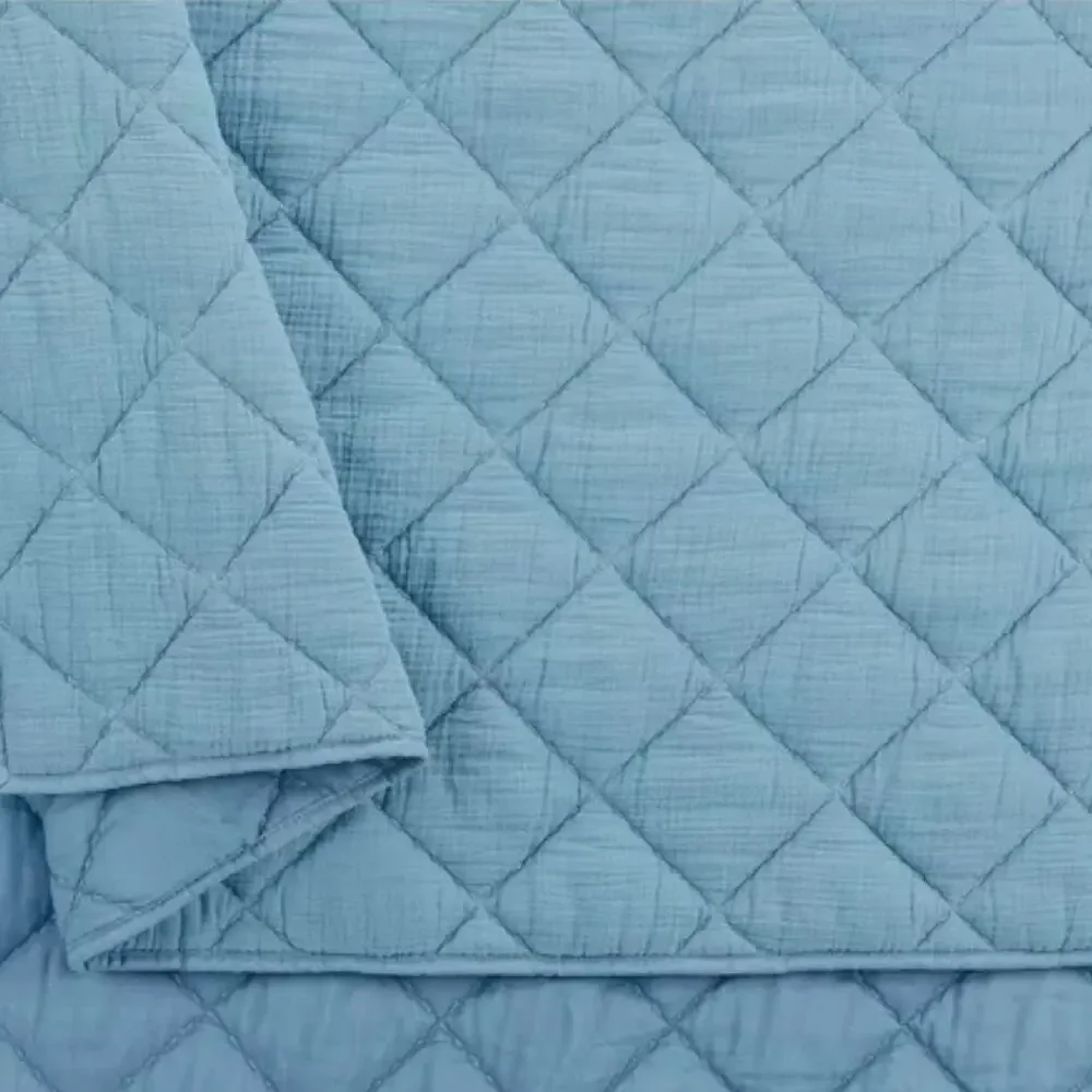 Better Homes & Gardens Blue Diamond Gauze Quilt, Full/Queen
